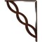 Ekena Millwork Loera Wrought Iron Bracket, (Triple center brace), Antiqued Copper 2"W x 7 1/2"D x 10"H BKTM02X07X10TLOACO - alternate 7